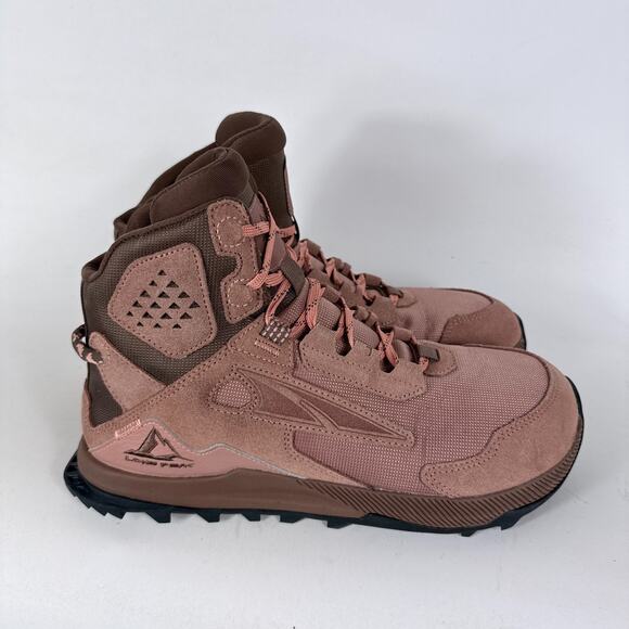 Altra Lone Peak Hiker 2 Sneakers Women's 10 Pink Mesh Suede Trail Running Shoes - Picture 2 of 10